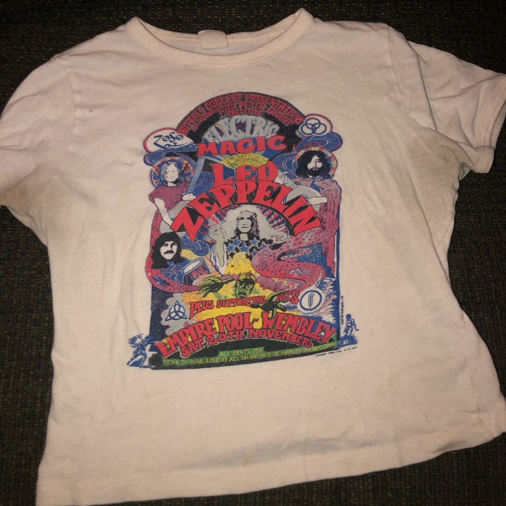 Led Zeppelin Crop Shirt